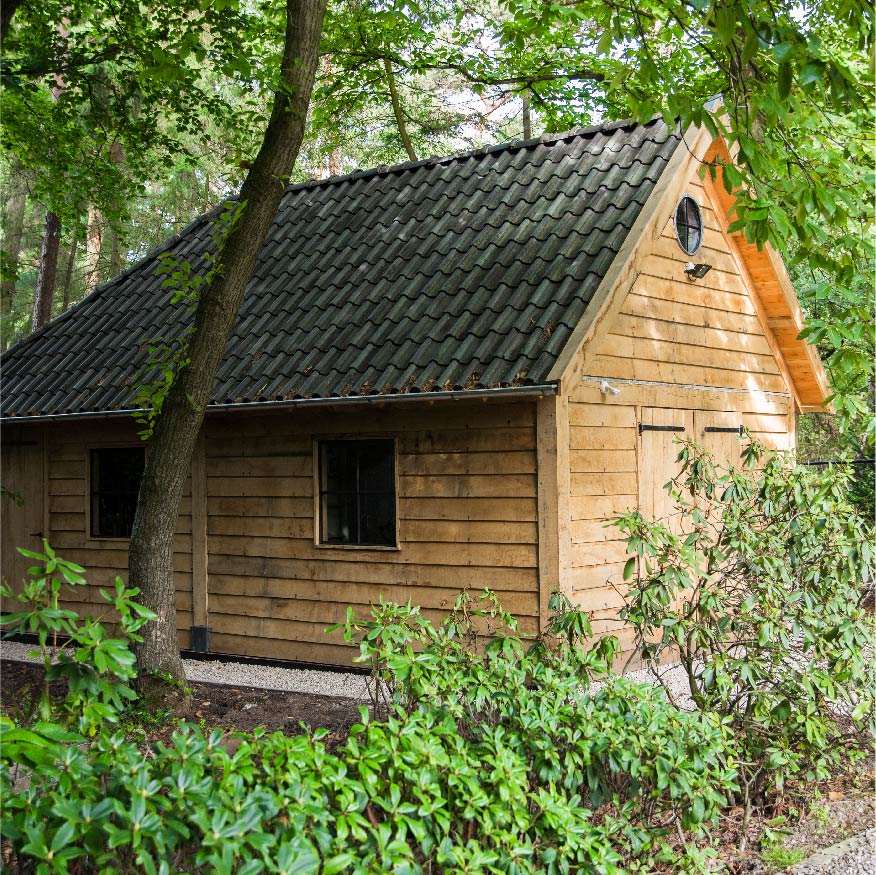 Eikenhouten tuinschuur