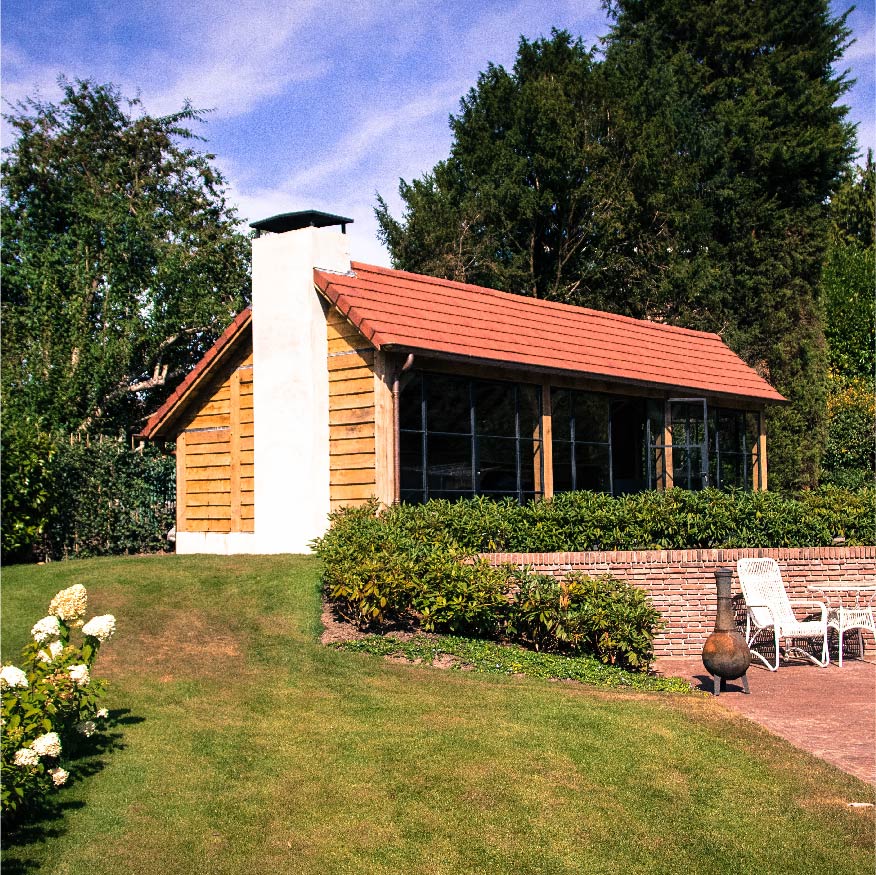 Eikenhouten luxe tuinhuis